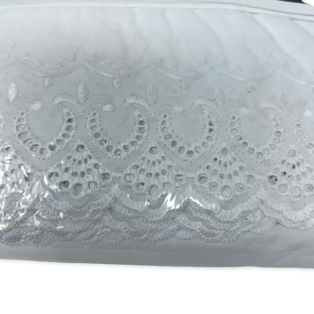 Vintage Fieldcrest Cannon White Princess Lace King Size Flat‎ Sheet